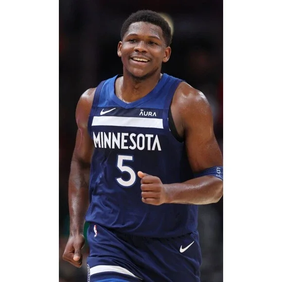 Anthony Edwards (Nike)-(Minnesota)-(Blue)-(Jersey)-(New Condition)-(SizeXL)-$100 - Picture 4 of 11